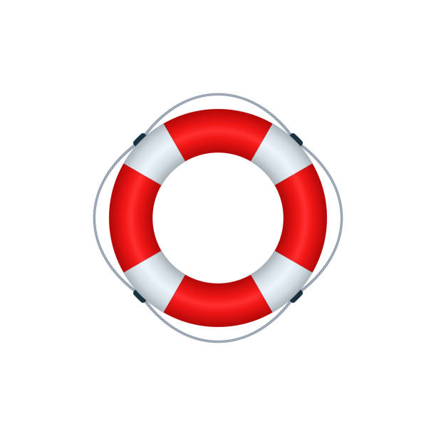 lifebuoy 아이콘 디자인 - life jacket 이미지 stock illustrations