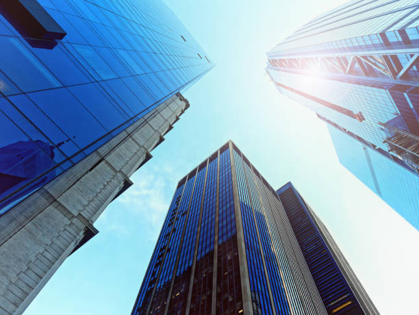 istock Looking Up glass skyscrapers 967902868