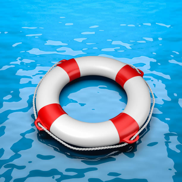istock Lifebuoy in the Sea 967903026
