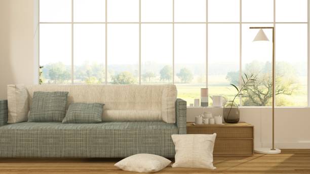 istock The interior minimal japanese hotel relax space 3d rendering and nature view background 967906204