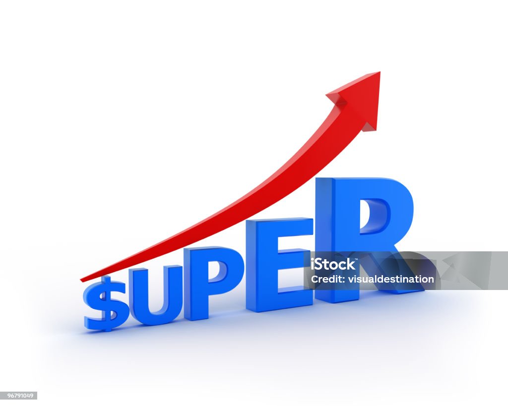 Super aumento - Foto stock royalty-free di Blu