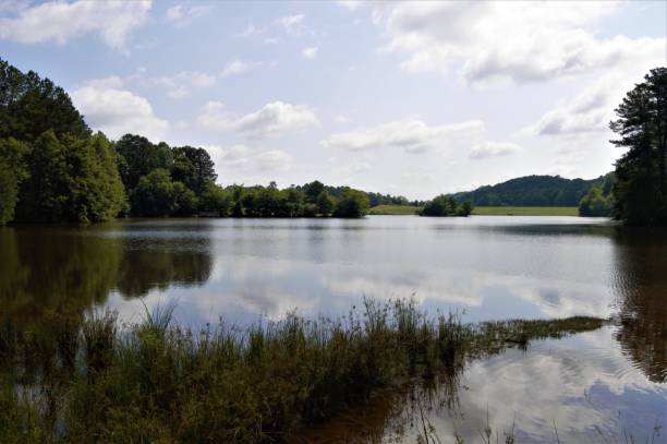 istock Lake at Little Mulberry Park, GA 967910616