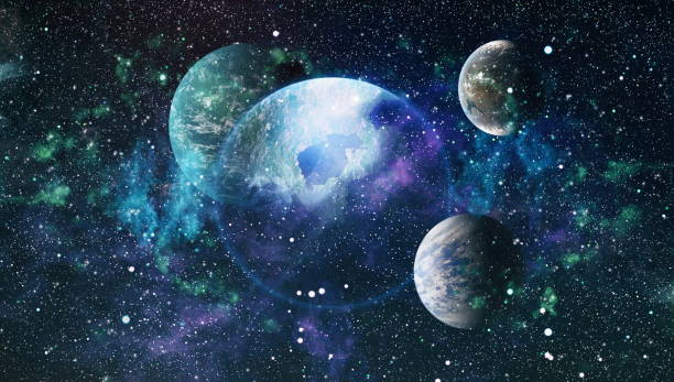 istock Colorful deep space. Universe concept background. Elements of this image furnished by NASA 967945434