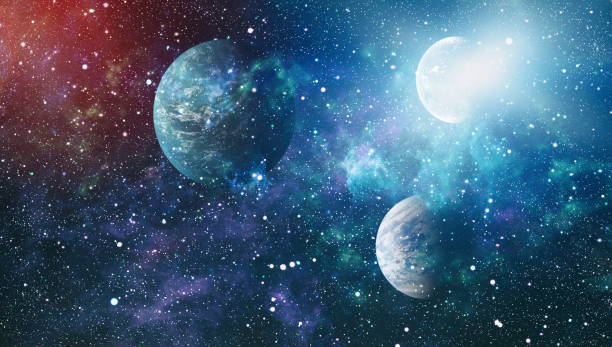 istock Colorful deep space. Universe concept background. Elements of this image furnished by NASA 967945694