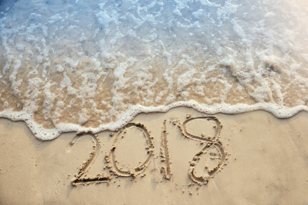 istock 2018 written at the sandy beach with sea wave water 967948536