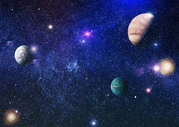 istock planets, stars and galaxies in outer space showing the beauty of space exploration. Elements furnished by NASA 967956480