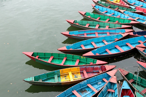 Pokhara, Lake, Asia, Phewa Lake, Mode of Transport, Nautical Vessel, colorful