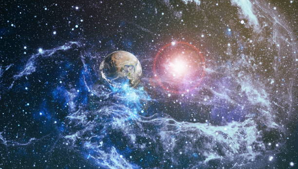 istock planets, stars and galaxies in outer space showing the beauty of space exploration. Elements furnished by NASA 967959220