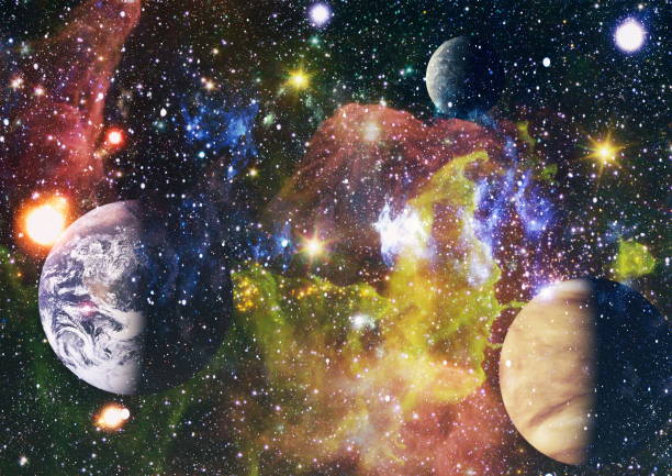 istock Colorful deep space. Universe concept background. Elements of this image furnished by NASA 967966428