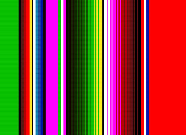 Blanket stripes seamless vector pattern. Serape gesign Blanket stripes seamless vector pattern. Background for Cinco de Mayo party decor or ethnic mexican fabric pattern with colorful stripes. Serape gesign mexican sarape stock illustrations