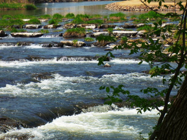 istock Beautiful flowing river water over rocks 967974746