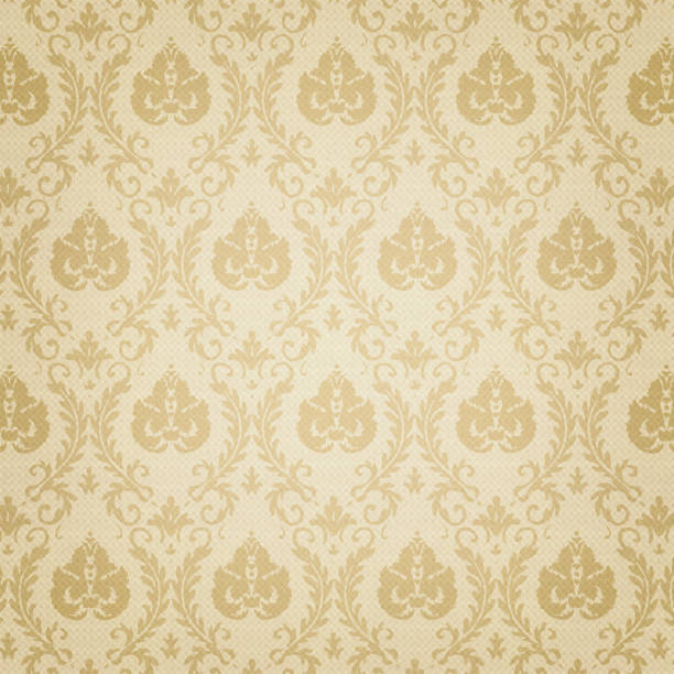 papel de pared con motivos de resolución alta - floral pattern retro revival old fashioned flower fotografías e imágenes de stock