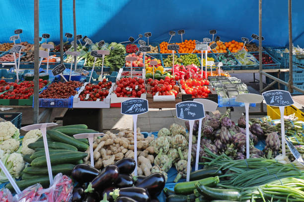 istock Fresh food market stall 967982690