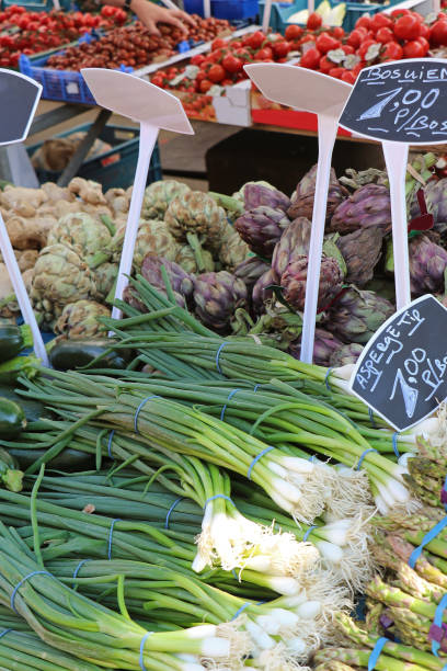istock Market stall fresh vegetables 967982716