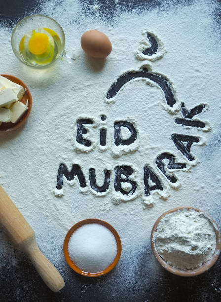 istock Arabic baking background. Eid Mubarak is a traditional Muslim greeting reserved 967994036