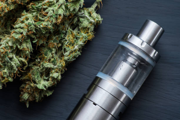 istock Vaporizer Vape, Vape Pen, Vaping Marijuana Oil, Cannabis 968006750