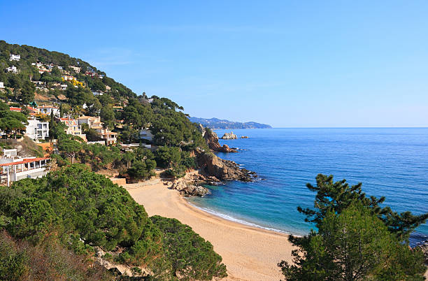 Cala Sant Francesc (Costa Brava, Spain) stock photo