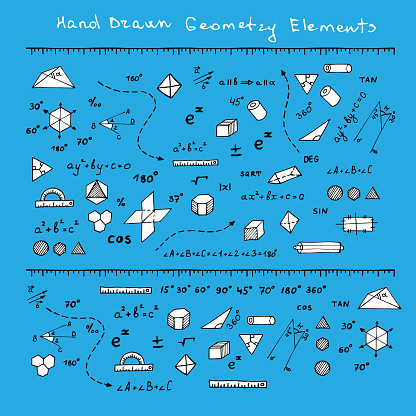 Mathematics Elements Stock Illustration - Download Image Now - Art ...
