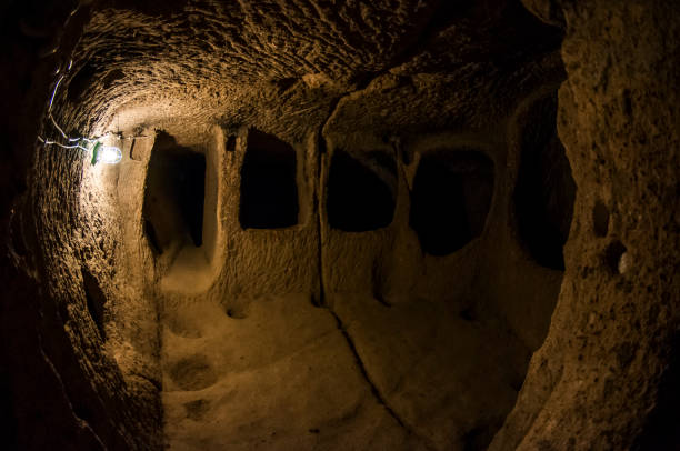 istock Underground city in Cappadocia 968059604