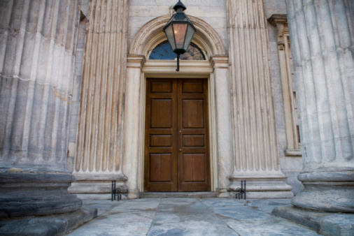 South portal at Burgos cathedral, Spain.