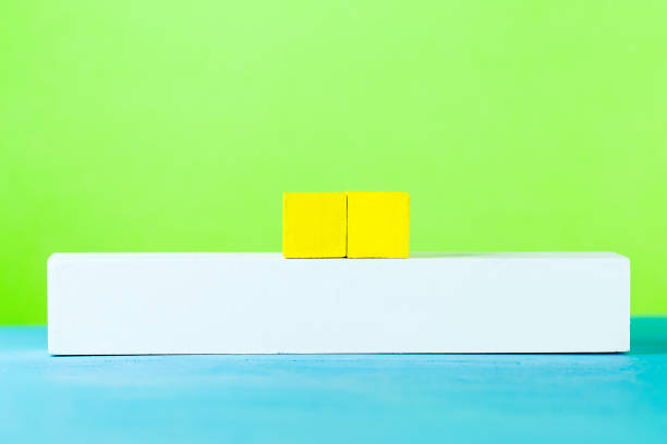 istock color cube calendar on blue wooden surface with copy space 968075644