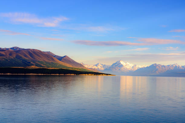 istock Southern Alps Mountains Reflection at Te Anau Downs at early morning 968080662