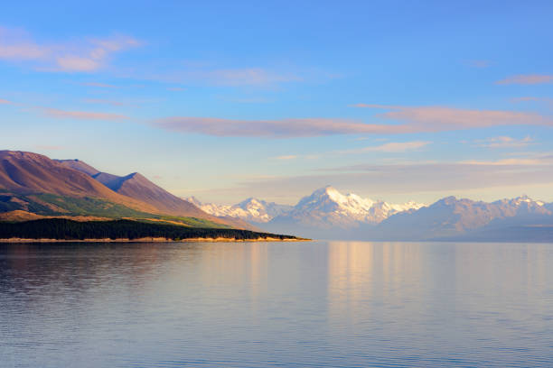 istock Southern Alps Mountains Reflection at Te Anau Downs at early morning 968080664