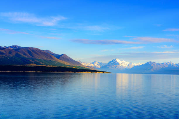 istock Southern Alps Mountains Reflection at Te Anau Downs at early morning 968080666