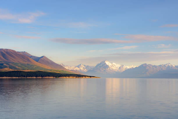 istock Southern Alps Mountains Reflection at Te Anau Downs at early morning 968080668