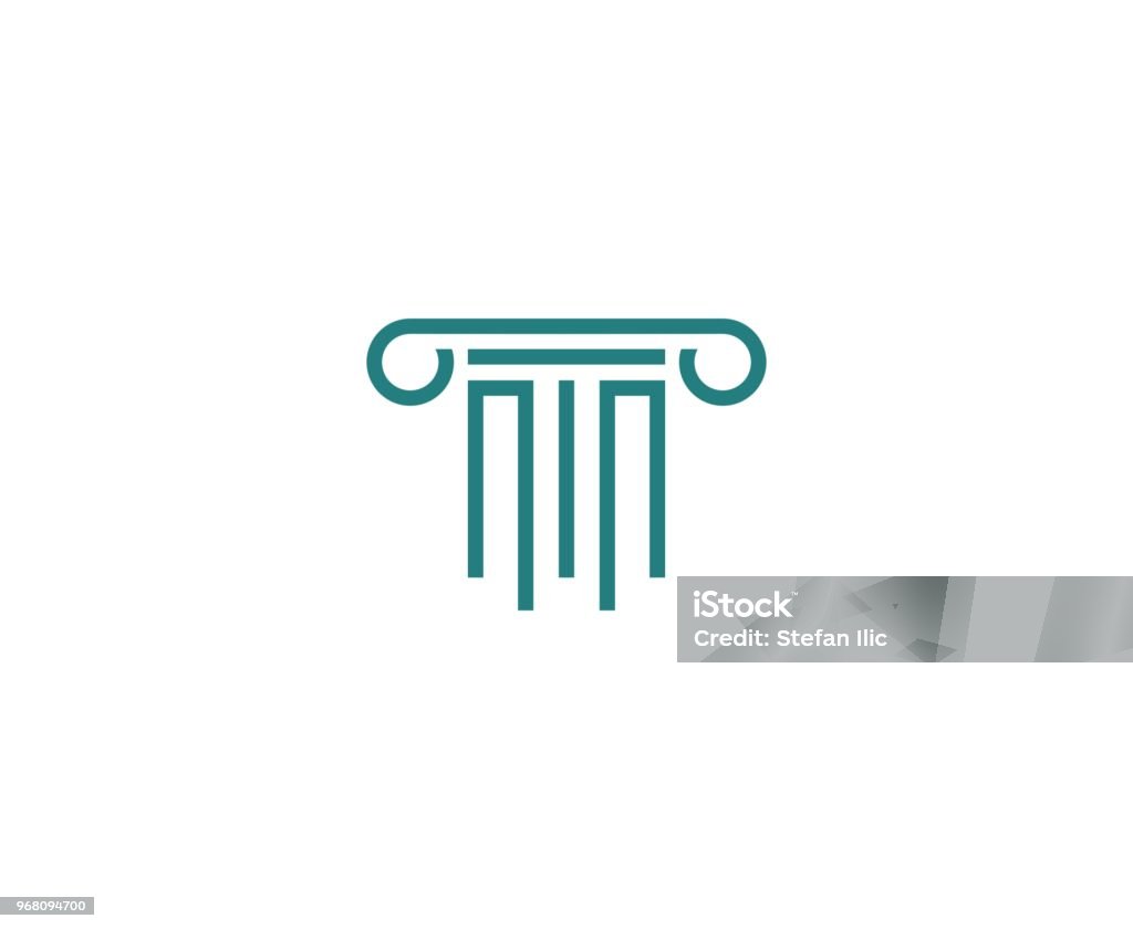 Law icon This illustration/vector you can use for any purpose related to your business. Architectural Column stock vector