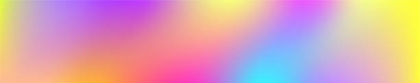 istock Holographic Vector Background. Iridescent Foil. Glitch Hologram. Pastel neon rainbow. 968097628