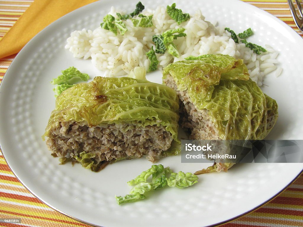 Stuffed cabbage - Kohlroulade  Roulade Stock Photo