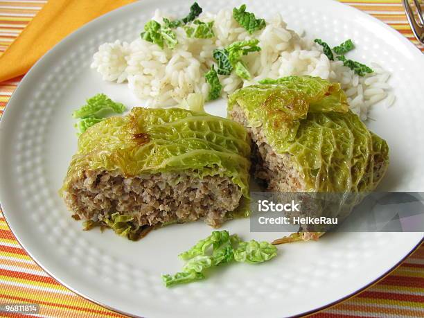 Stuffed Cabbage Kohlroulade Stock Photo - Download Image Now - Roulade, Savoy Cabbage, Full