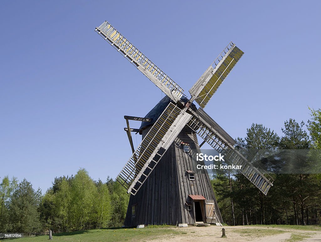 wooden windmill  Arranging Stock Photo