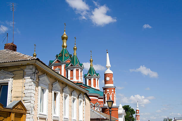 istock wooden house and cupolas in kolomna russia 96812068
