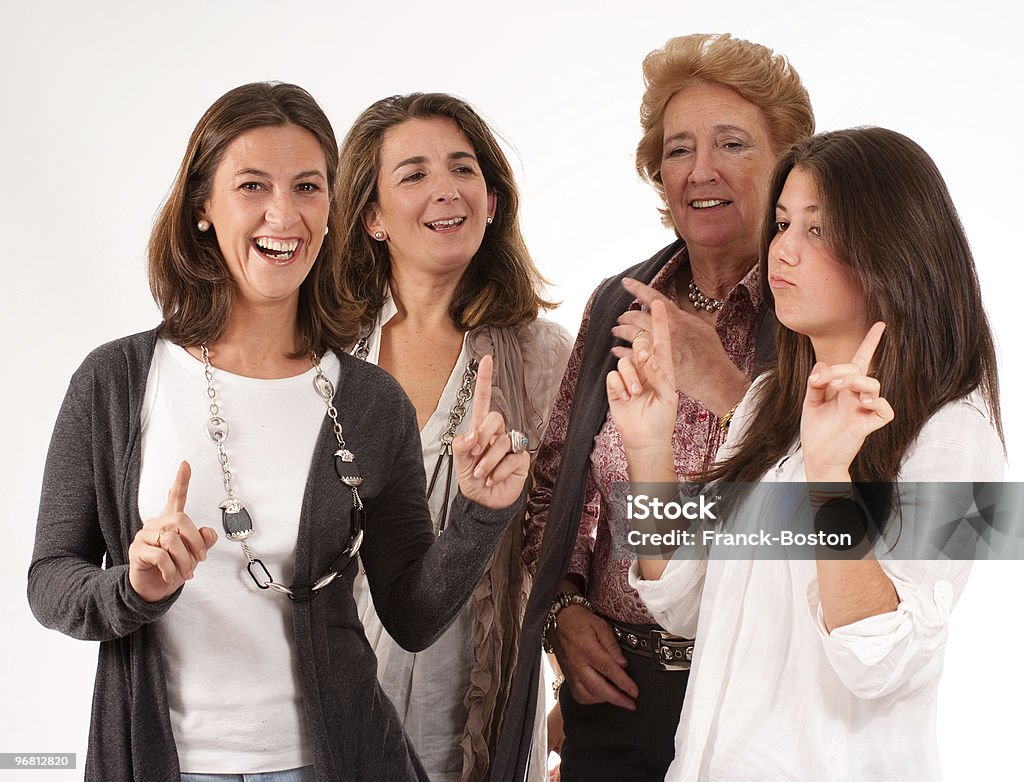 Donne divertimento in famiglia - Foto stock royalty-free di Adulto