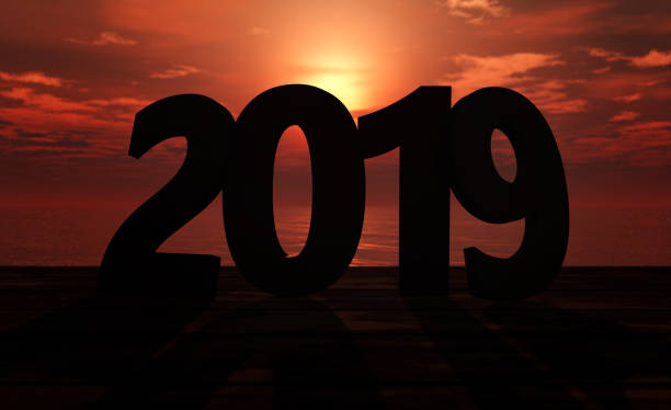 istock New Year 2019 Creative Design Concept with Sunrise 968131450