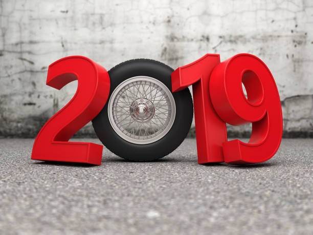 istock New Year 2019 Creative Design Concept with wheel 968131652