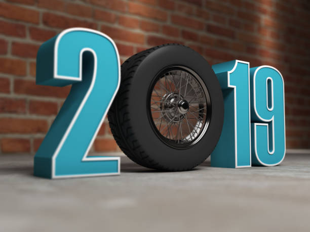istock New Year 2019 Creative Design Concept with Wheel 968131662