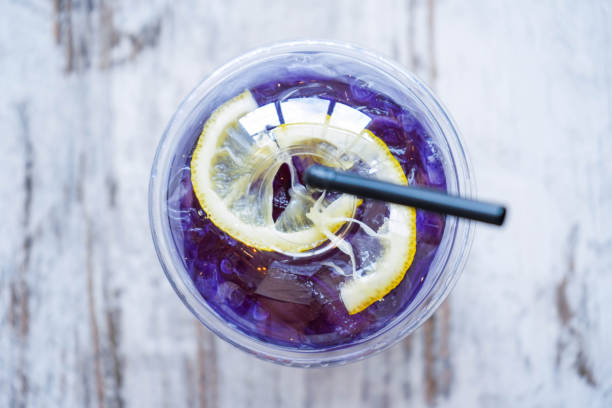 istock Butterfly pea juice with honey and lime 968153282
