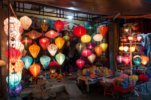 istock Beautiful lanterns in Hoi An old town 968167290