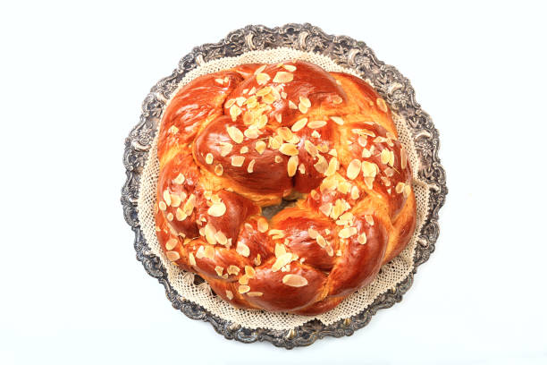 Easter bread isolated