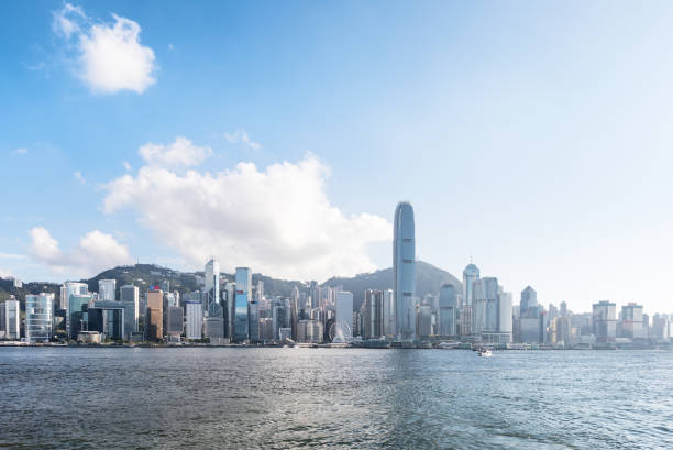 istock Hong Kong skyline at sunny day 968186698