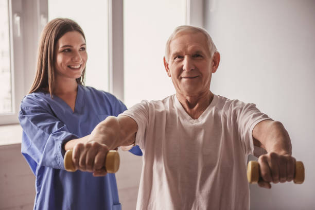 istock Old man in hospital 968192300