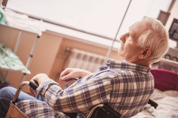 istock Old man in hospital 968194450