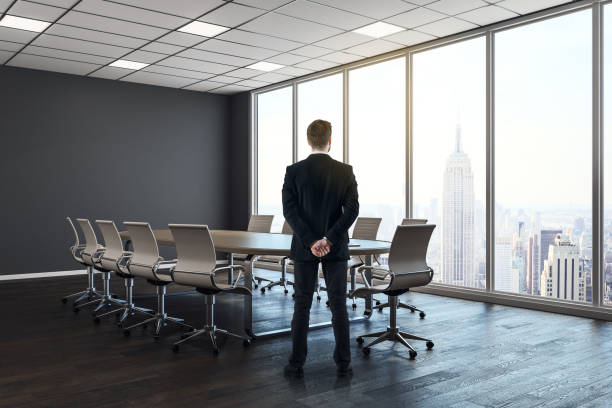 istock Man in modern meeting room 968197052