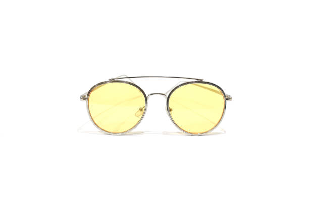 istock Vintage Yellow Sunglasses on White Background. 968216260