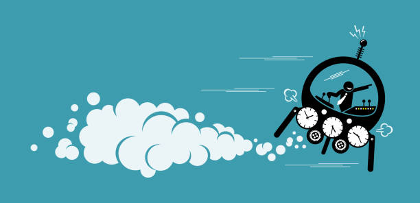 910+ Time Machine Stock Illustrations, Royalty-Free Vector