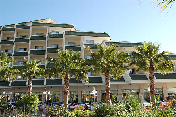istock Hotel main building with open air restaurant, Antalya, Turkey 96823261