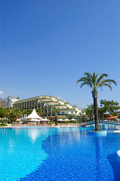 istock Swimming pool at hotel, Antalya, Turkey 96823268